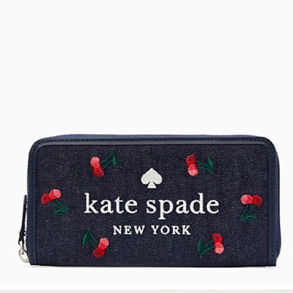 Kate Spade cherry large continental wallet - Picture 1 of 10